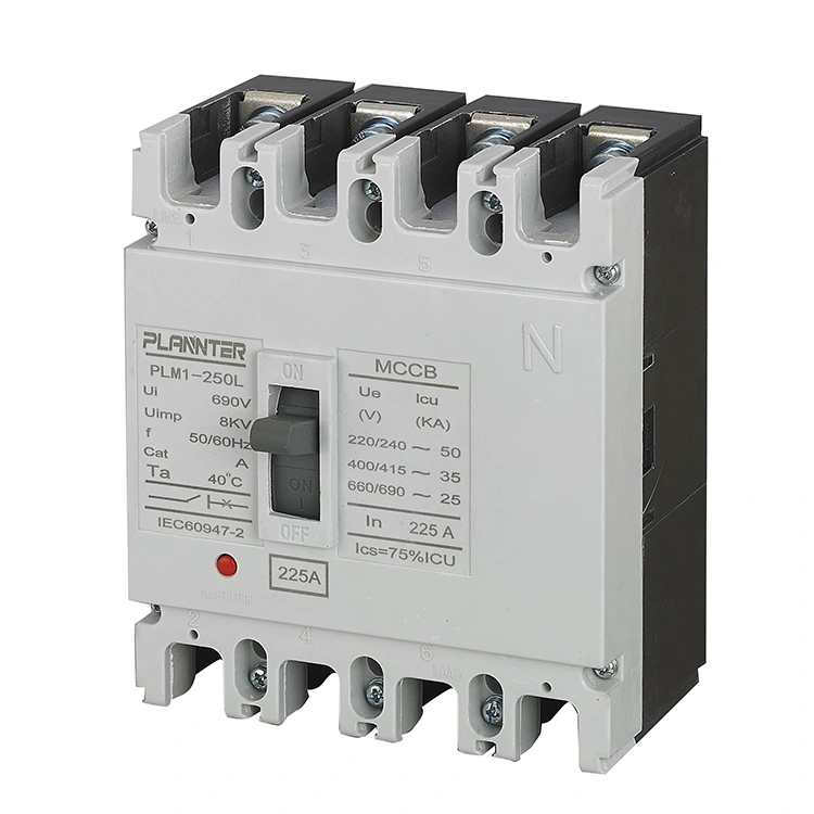 AC 4-polig gjuten höljesbrytare 225A